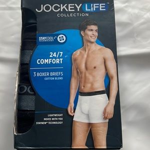 MEN JOCKEY LIFE COLLECTION BOXER BRIEFS WITH STAY COOL TECHNOLOGY